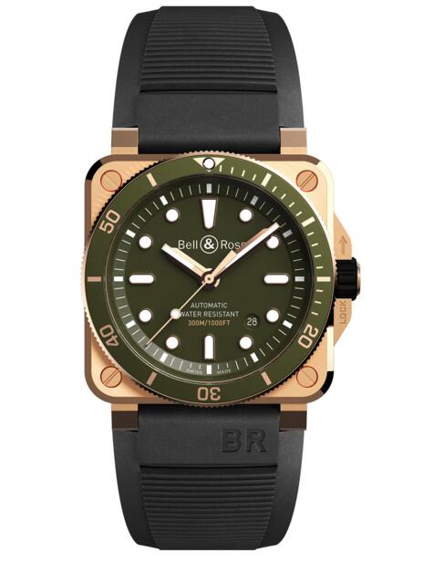 Bell and Ross BR 03-92 Diver Green Bronze BR0392-D-G-BR/SCA Fake watch Bell and Ross BR 03-92 Diver Green Bronze BR0392-D-G-BR/SCA Fake watch